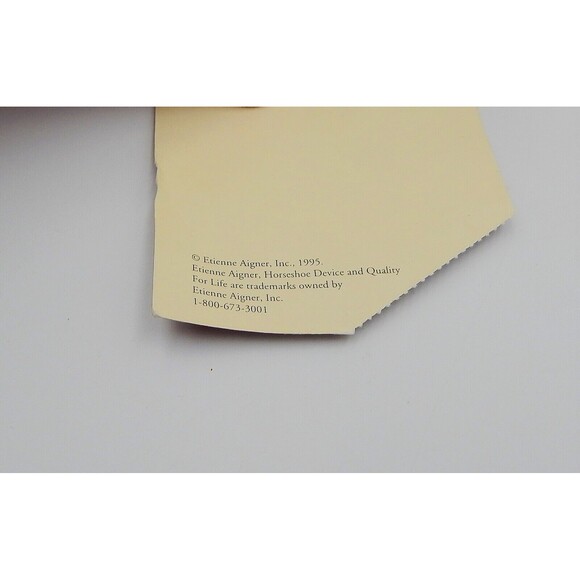 Etienne Aigner Woven Envelope Style Handbag Shoulder Bag Purse Faux Leather Tag - Picture 7 of 14